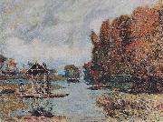 Alfred Sisley Wacherinnen von Bougival oil painting reproduction